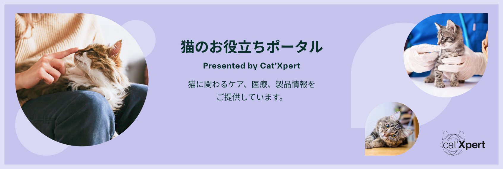 猫のお役立ちポータル Presented by Cat’Xpert 猫に関わるケア、医療、製品情報をご提供しています。