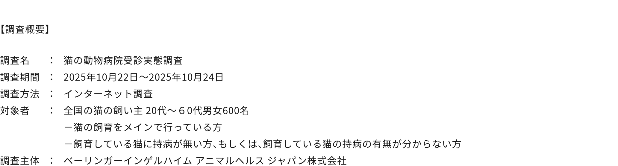 調査概要