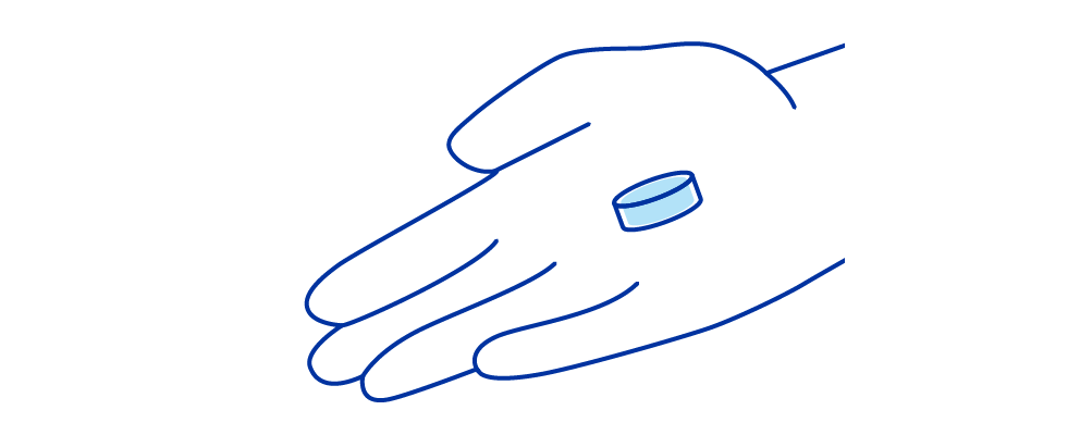 画像:4. チュアブル錠を取り出して、ワンちゃんに食べさせます。