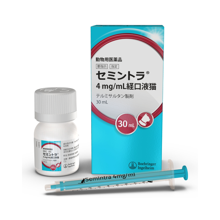 写真:セミントラ® 4mg/mL経口液猫の製品写真